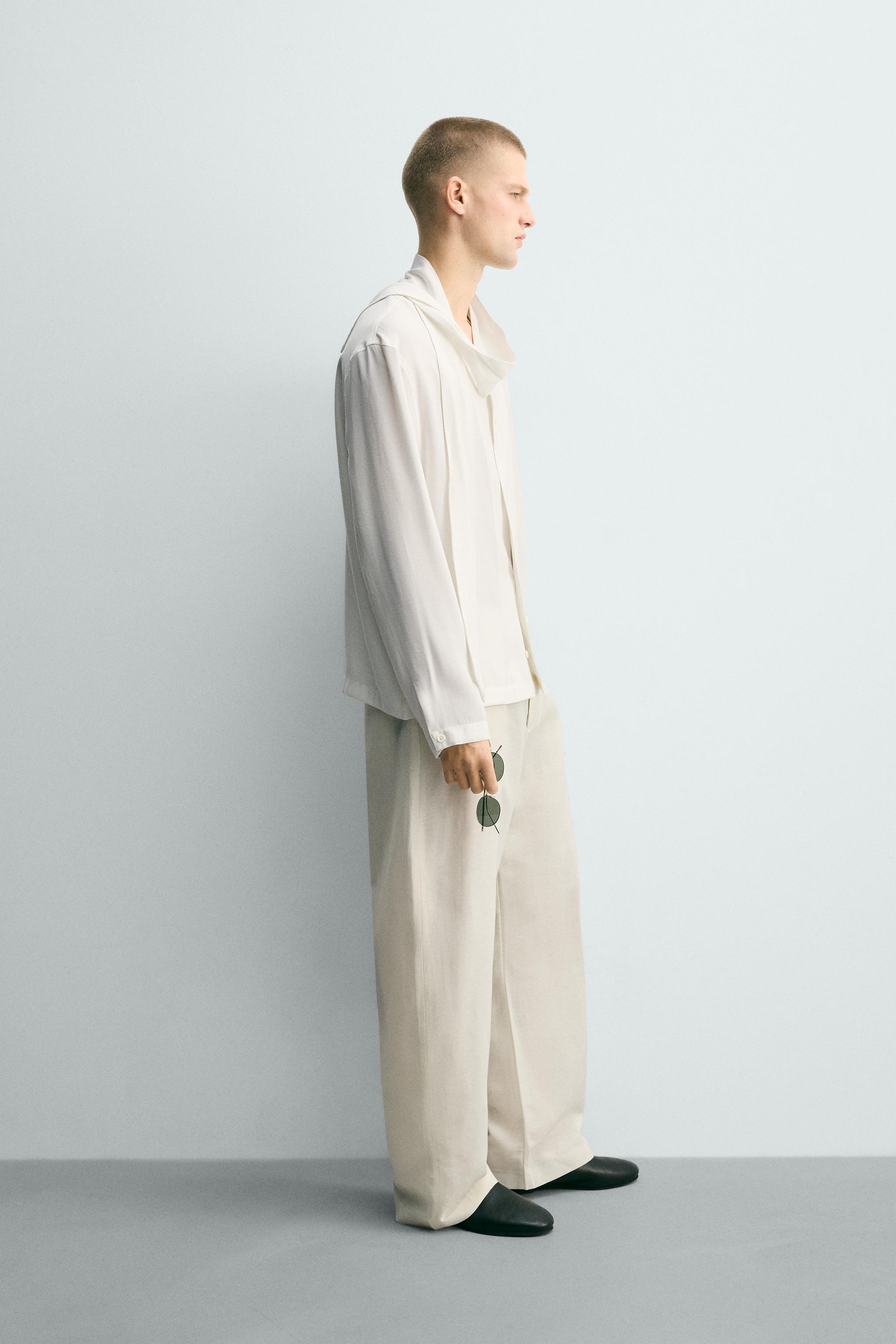 FLOWY TIE SHIRT